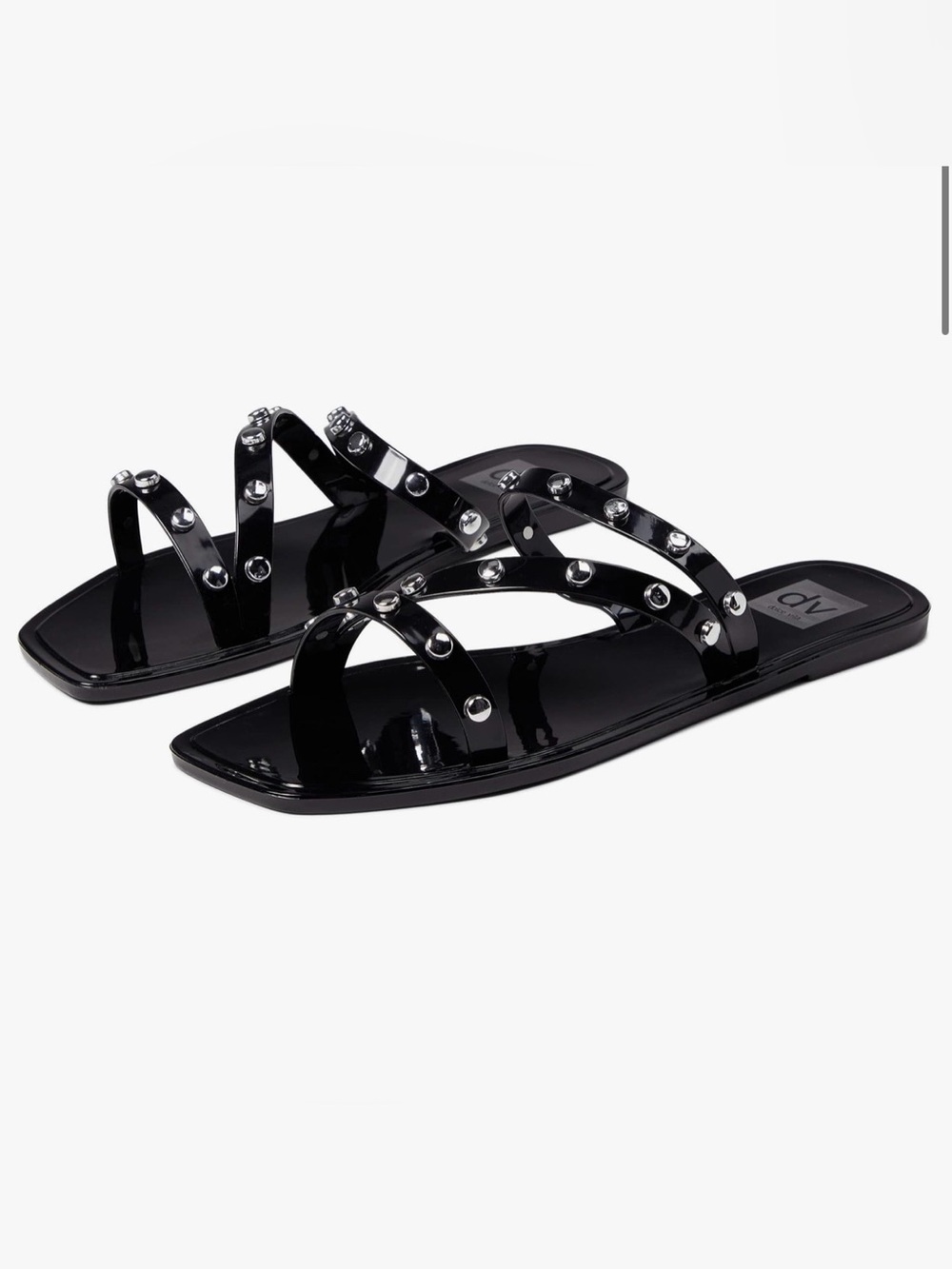 DV Dolce Vita Shelly Slide Sandals Black (8) - Picture 1 of 4